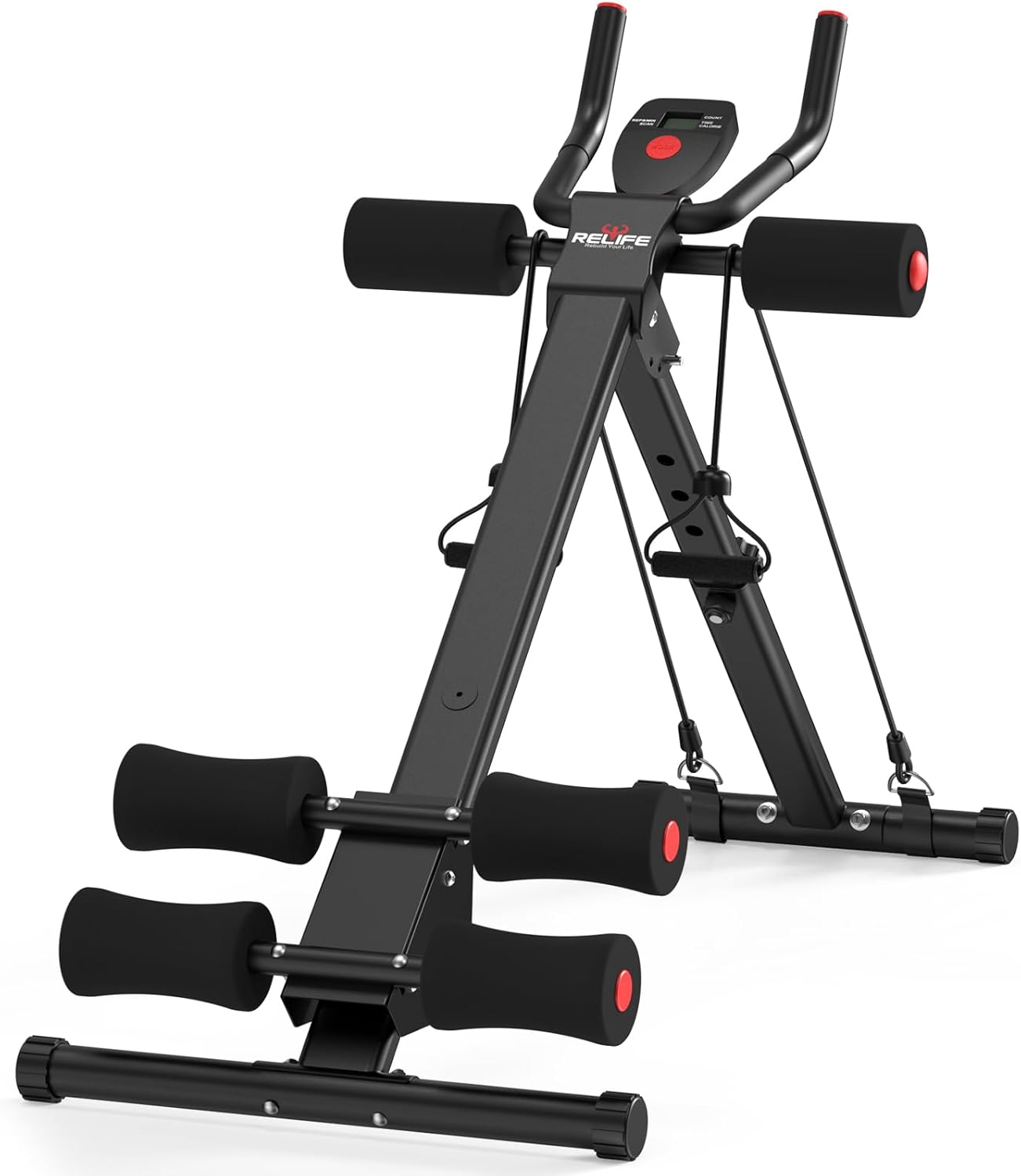 Máquina de entrenamiento abdominal, plegable, equipo de entrenamiento de fuerza para gimnasio en casa