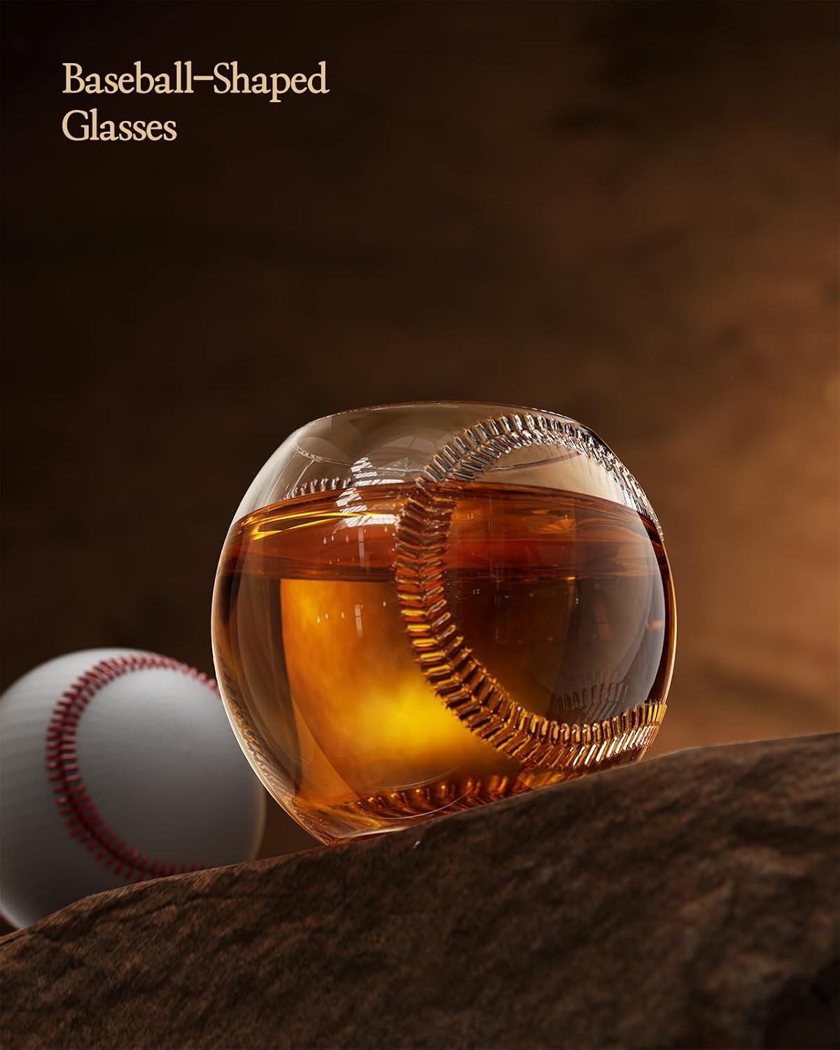 Regalos de béisbol para hombres, juego de decantador de whisky Kollea para hombres, juego de decantador de bate de béisbol de 20 onzas con 2 vasos, regalo único de cumpleaños para papá, él, hermano