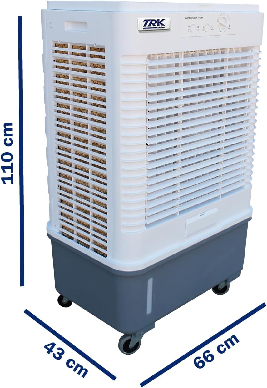 Cooler Enfriador Evaporativo Portátil 50 Litros - Climatizador para Hogar, Jardines y Exteriores - 300 W