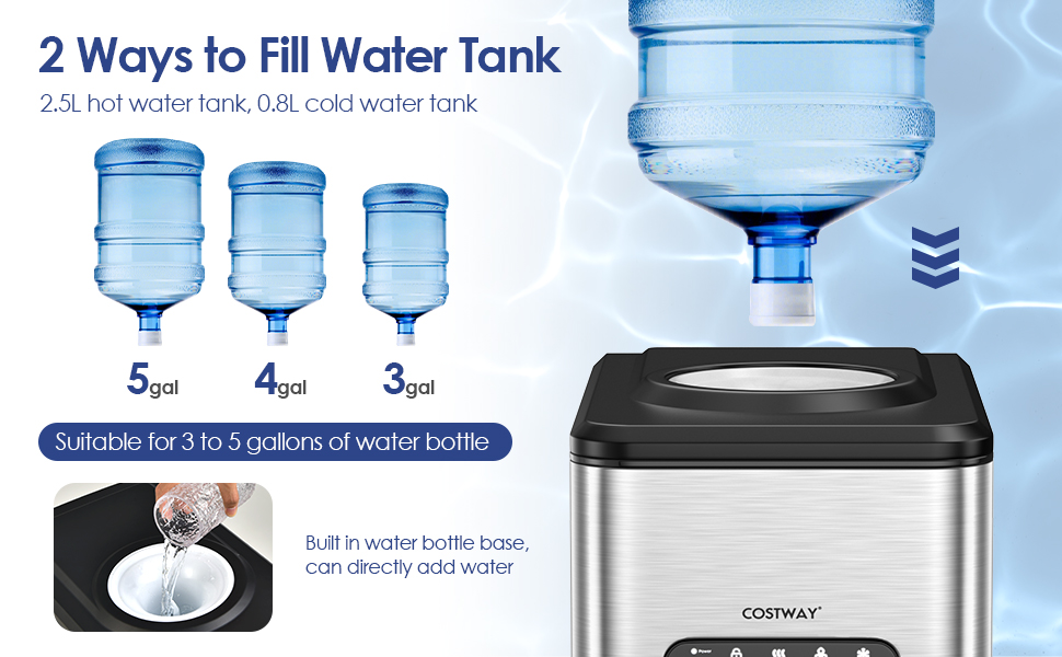 enfriador de agua con m&aacute;quina de hielo