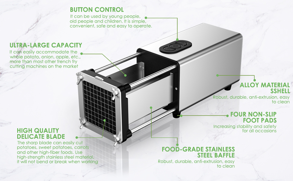Cortador el&eacute;ctrico de patatas fritas