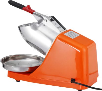 zenchef actualizado 300 W eléctrico Ice Shaver hielo Shaved máquina cono de nieve Maker 143 lbs, Anaranjado