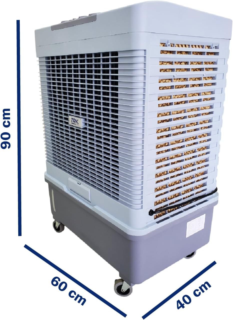 Enfriador Evaporativo Portátil 40 Litros Industrial Uso Rudo - Climatizador para Taller, Almacén, Exterior - 210W
