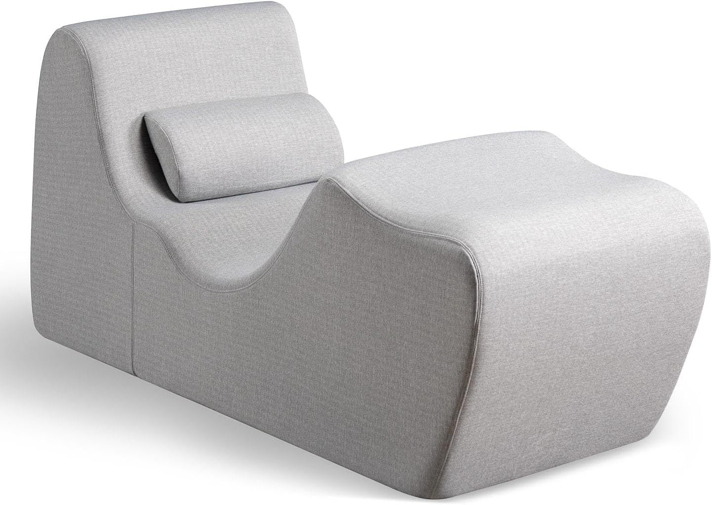 Lotus - Tumbona de Gravedad Cero, reclinable de Espuma para Sala de Estar, posicionamiento ergonómico para una Mejor relajación, Almohada incluida, sin Montaje, Gris Oscuro