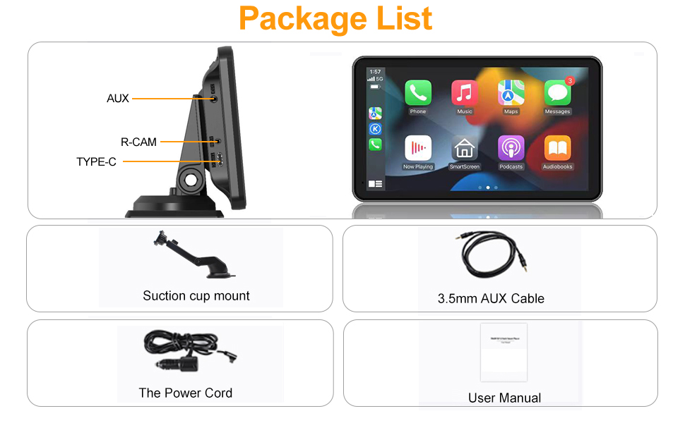 Lista de paquetes de Carplay