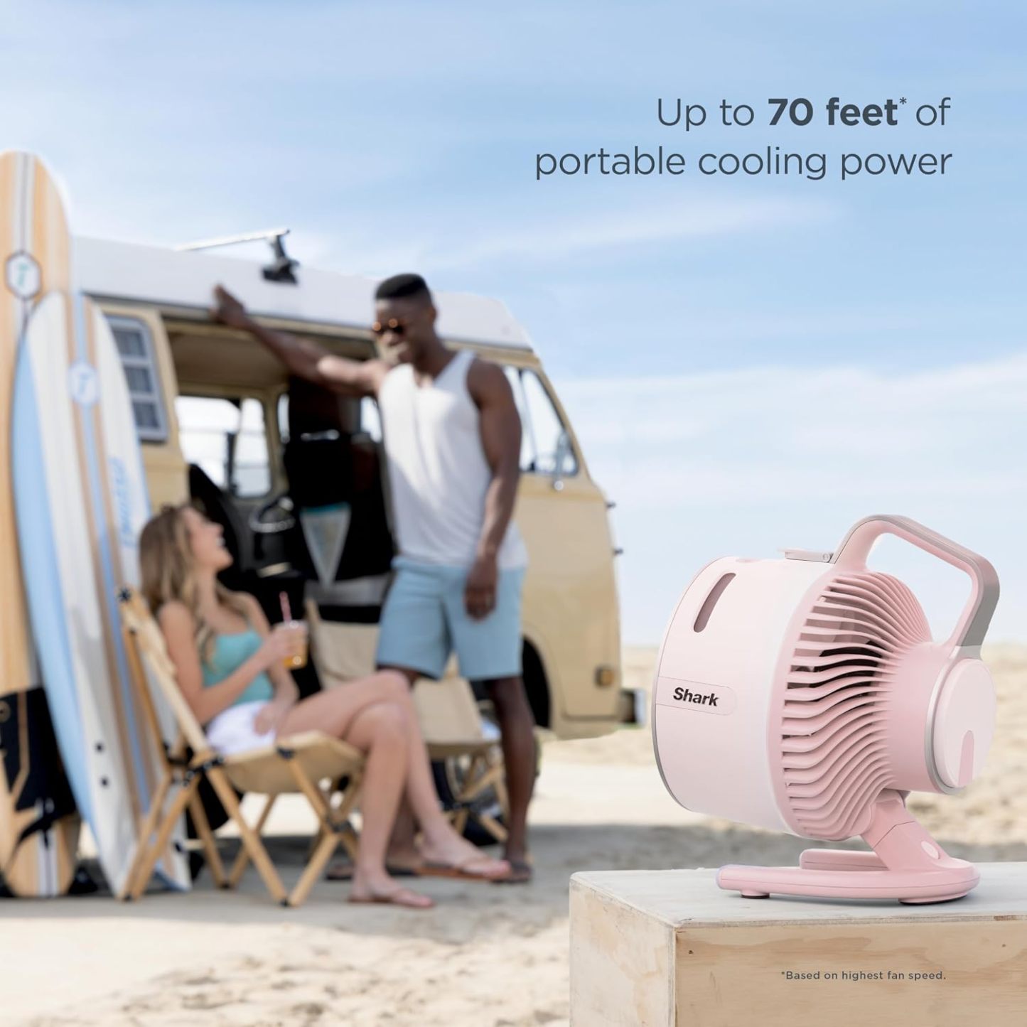 FlexBreeze HydroGo - Ventilador portátil ultrapotente con niebla evaporativa interior + exterior, hasta 70 pies de alcance, con cable e inalámbrico, hasta 12 horas batería,