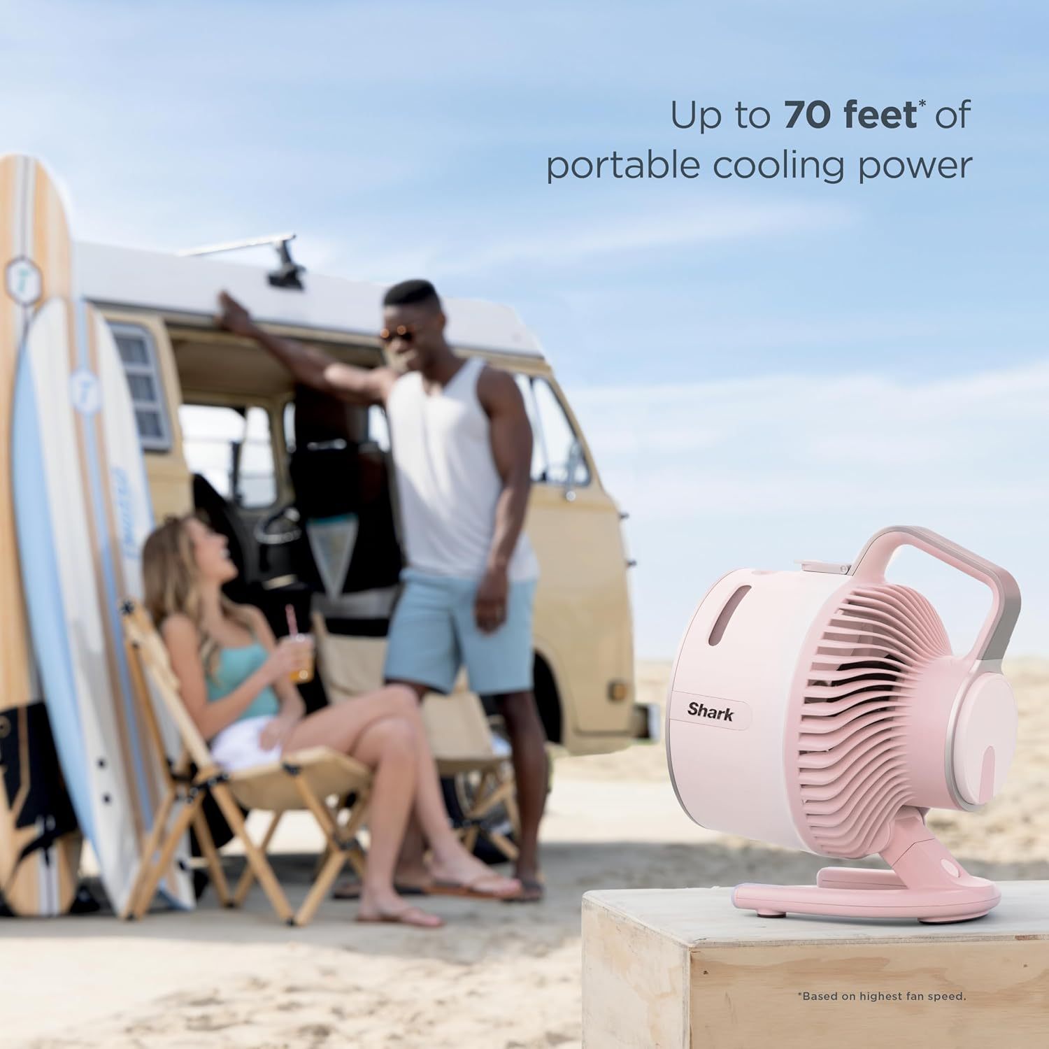 FlexBreeze HydroGo - Ventilador portátil ultrapotente con niebla evaporativa interior + exterior, hasta 70 pies de alcance, con cable e inalámbrico, hasta 12 horas batería,