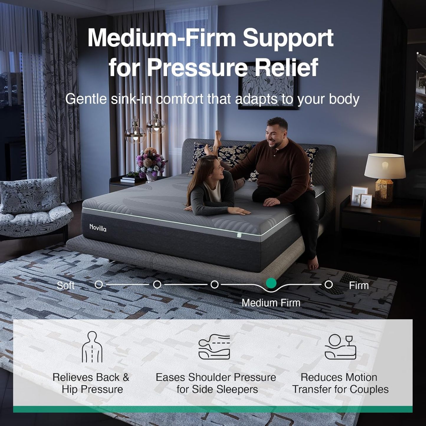 AiryFlow Twin Mattress 10 Inch, Twin Memory Foam Mattress