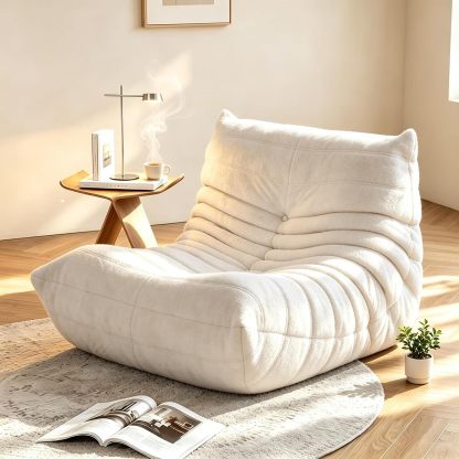 Puf para adultos, espuma viscoelástica en forma de L