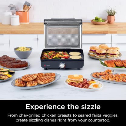 Parrilla y plancha eléctrica para interiores Ninja Sizzle - Ninja GR101