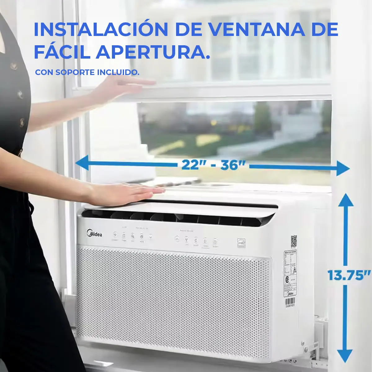 Aire Acondicionado De Ventana Midea 12000 Btu Wifi Control