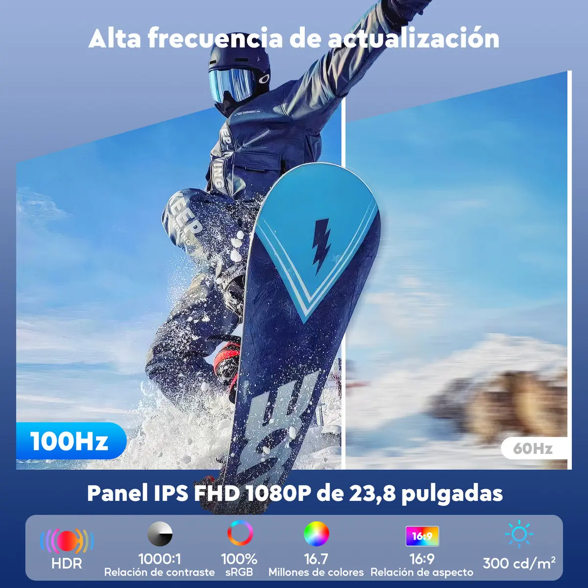 Monitor Portátil 23,8'' P/gamers Ips,soporte Ajustable 180