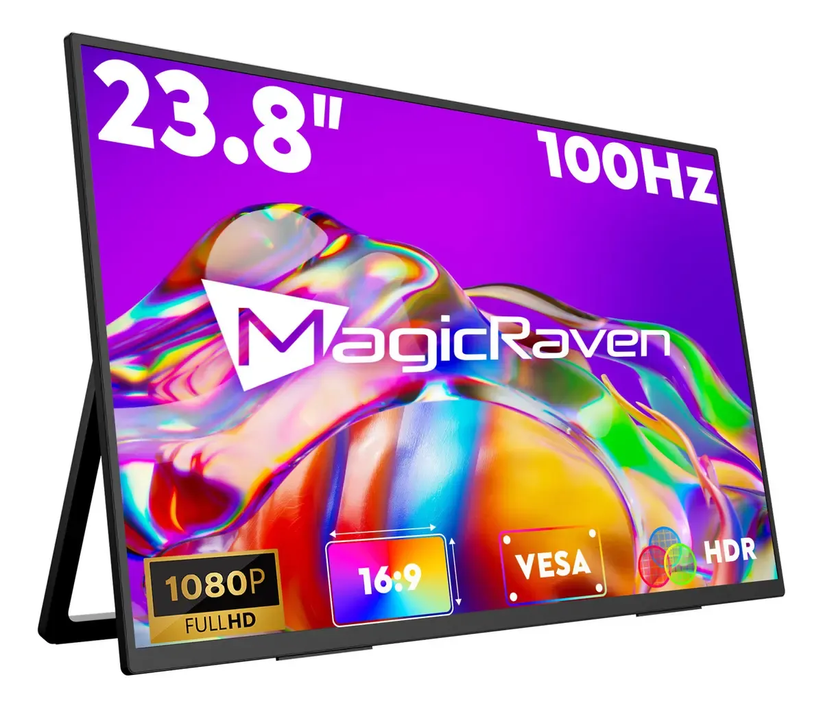 Monitor Portátil 23,8'' P/gamers Ips,soporte Ajustable 180