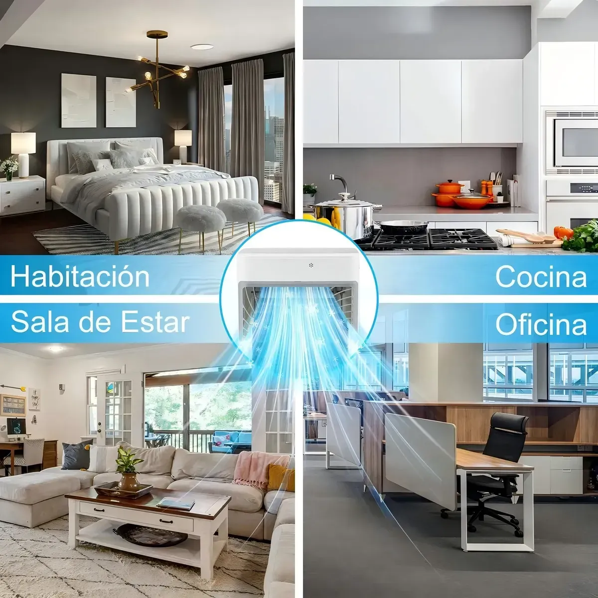 Enfriador De Aire Portátil Acondicionado Ventilador Frio 35l