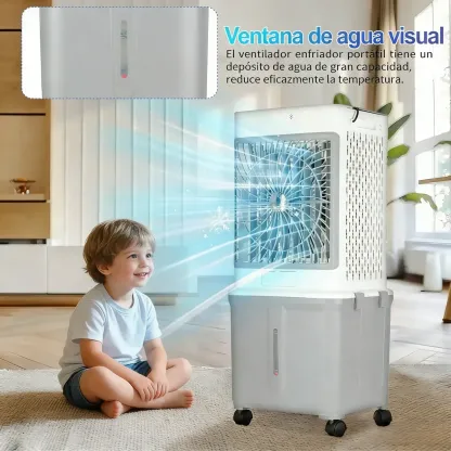 Enfriador De Aire Portátil Acondicionado Ventilador Frio 35l