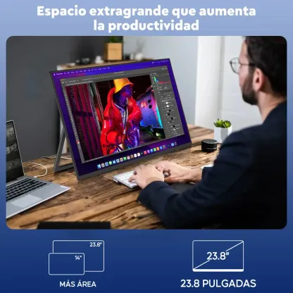 Monitor Portátil 23,8'' P/gamers Ips,soporte Ajustable 180