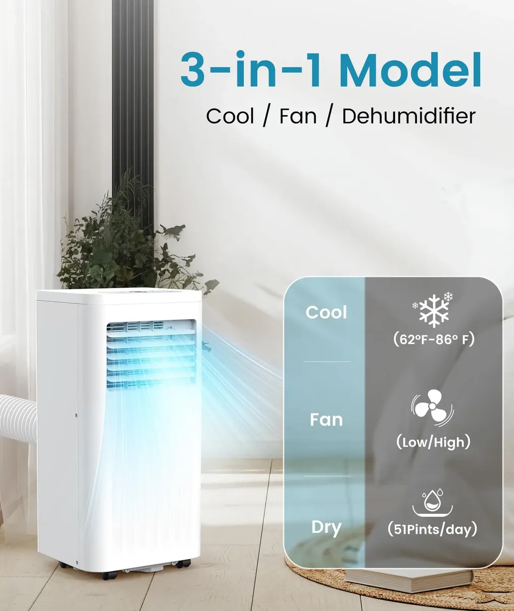 Aire Acondicionado Portátil 8000 Btu Refrigeración Y Ventila