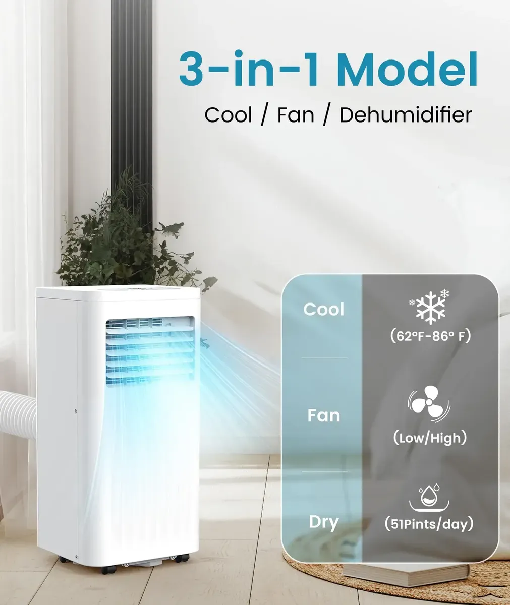 Aire Acondicionado Portátil 8000 Btu Refrigeración Y Ventila