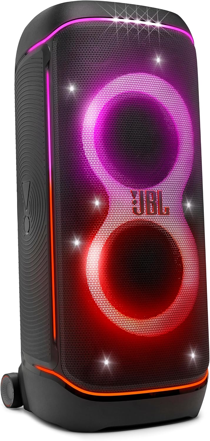 PartyBox 720 - La bocina para Fiestas JBL de baterías es más Potente con el Sonido Superior JBL Pro Sound y un espectáculo de Luces futurista - Black