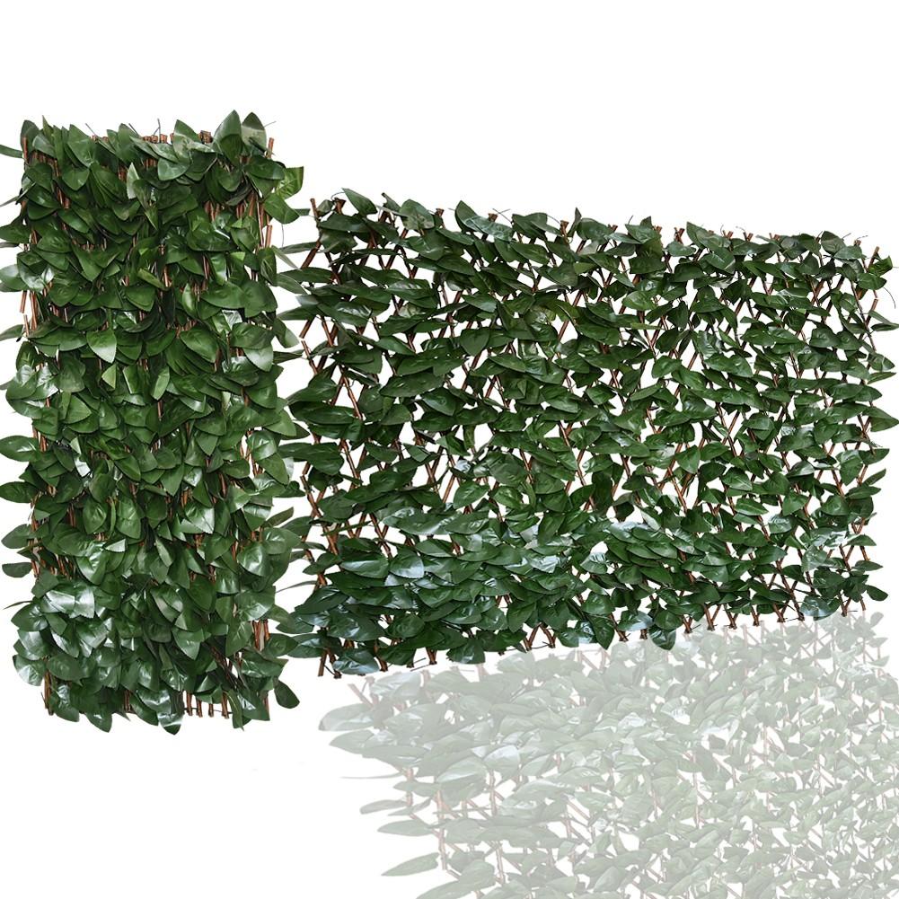Expandable Artificial Ivy Lattice Privacy Fence Screen, Garden Fencing Panel with Realistic Leaves, Porch-Patio Decor Solution, Vertical Garden Trellis for Backyard Unsightly View Hiding Expandable Artificial Ivy Lattice Privacy Fence Screen, Garden Fencing Panel with Realistic Leaves, Porch-Patio Decor Solution, Vertical Garden Trellis for Backyard Unsightly View Hiding