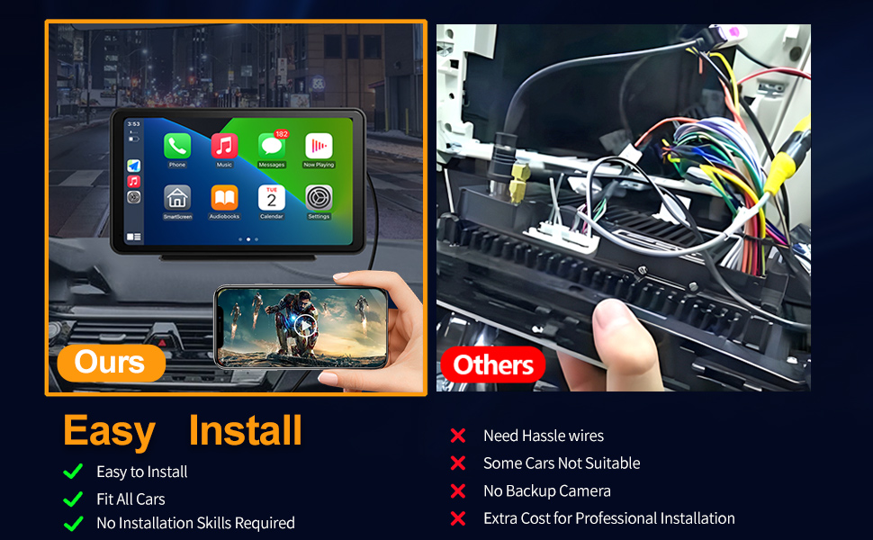 F&aacute;cil de instalar (Carplay)