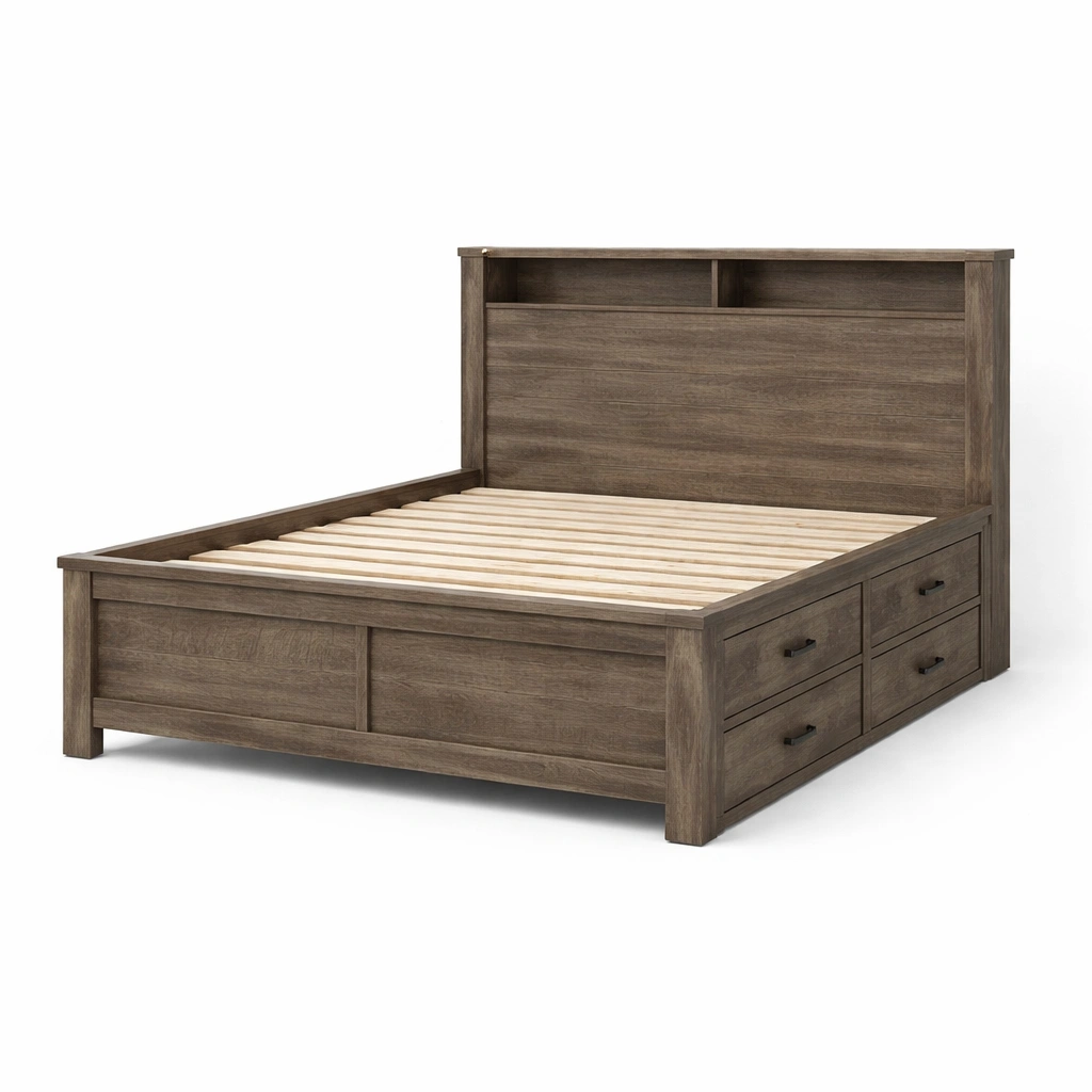 Cama con almacenamiento-FURNPRIME
