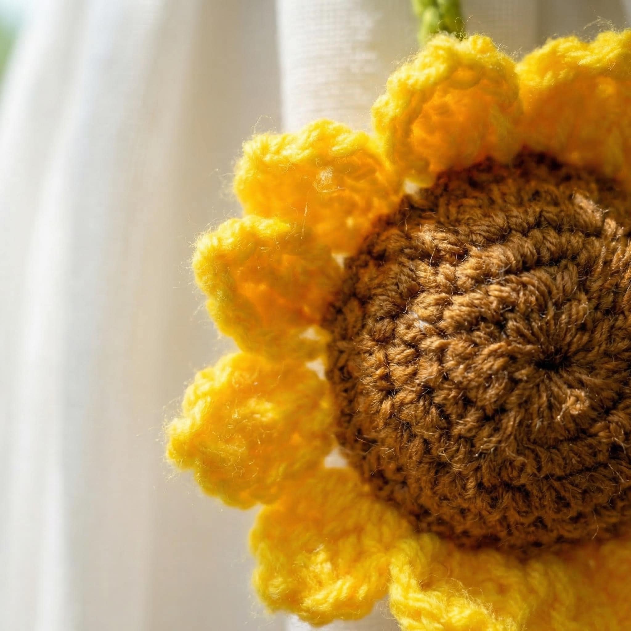 Crochet Curtain Tieback Handmade Flower Curtain Holder Fruit Tie Back Home Decor