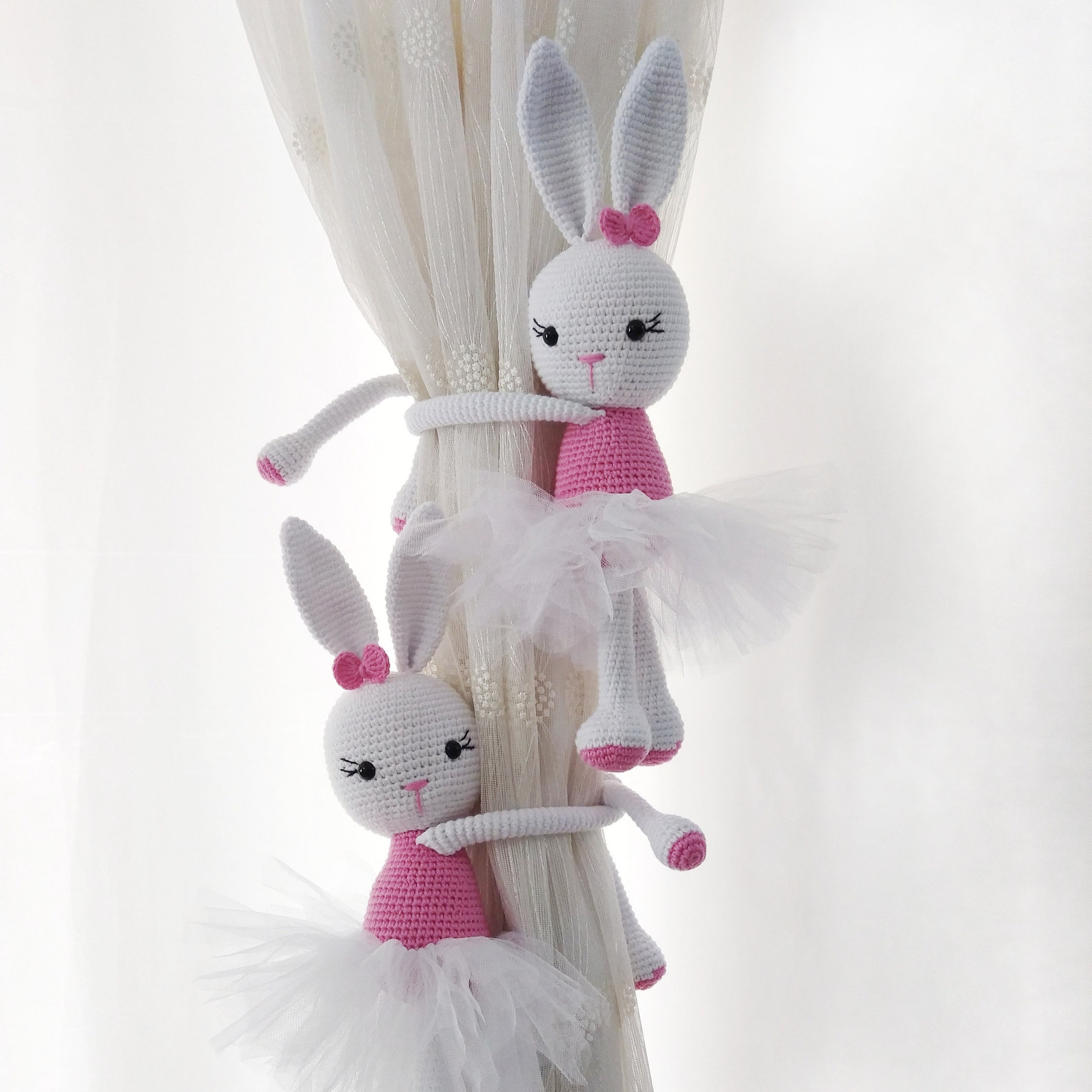 Curtain Tie-back Hook — Healthy, Antibacterial Ballet Bunny Design