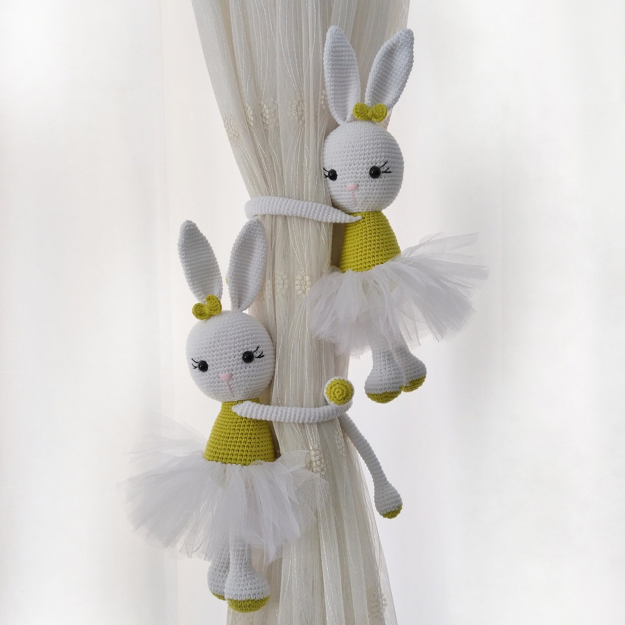Curtain Tie-back Hook — Healthy, Antibacterial Ballet Bunny Design