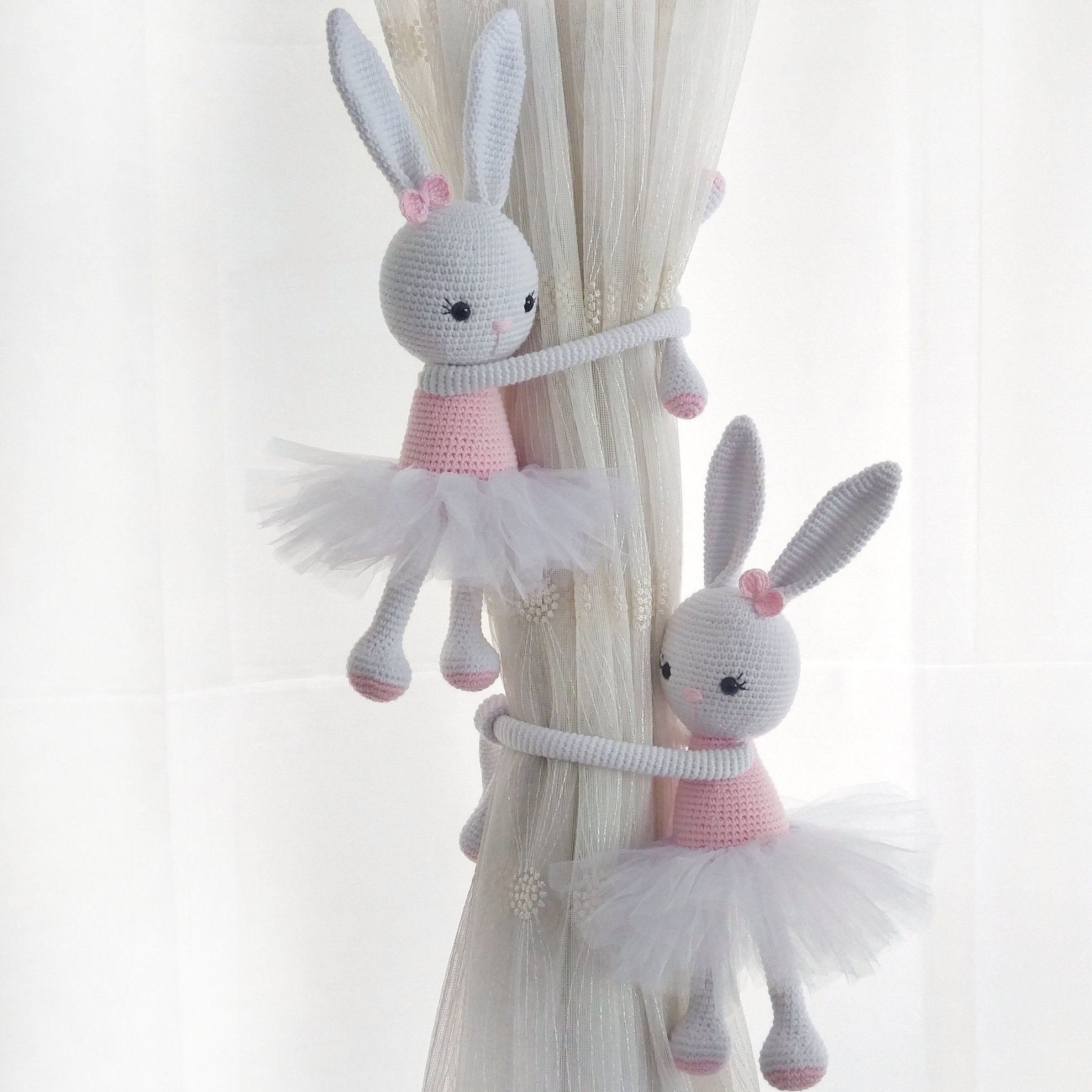 Curtain Tie-back Hook — Healthy, Antibacterial Ballet Bunny Design