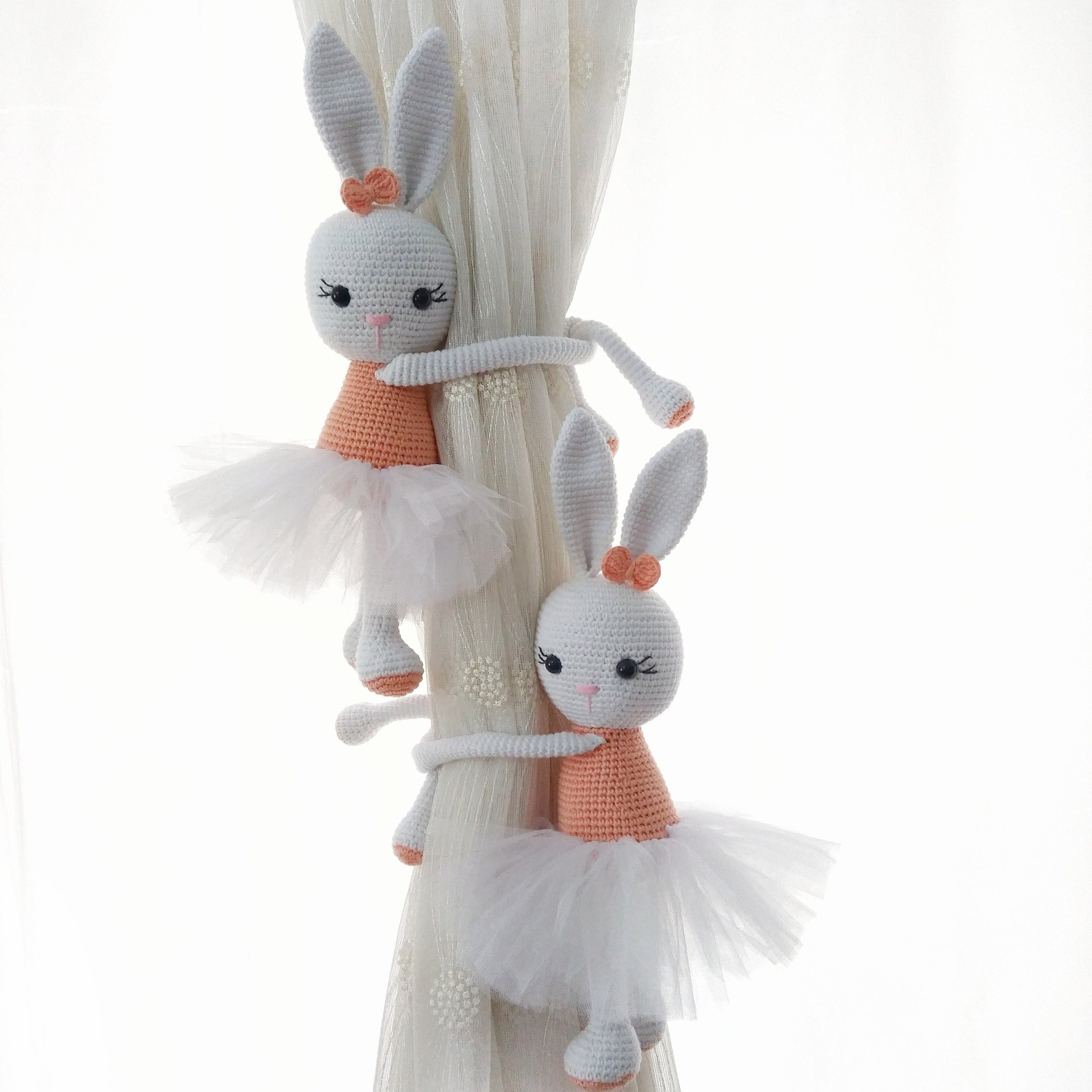 Curtain Tie-back Hook — Healthy, Antibacterial Ballet Bunny Design
