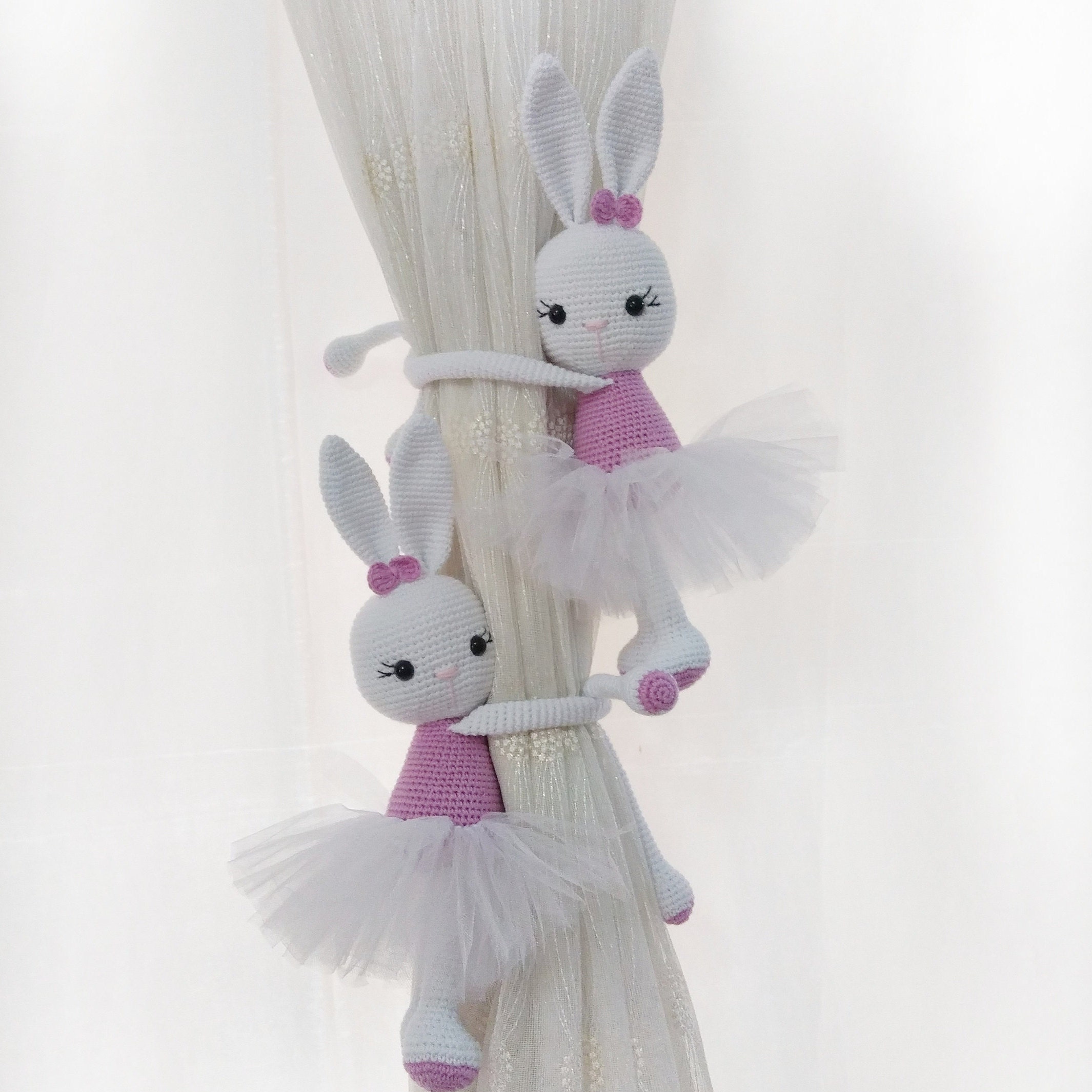 Curtain Tie-back Hook — Healthy, Antibacterial Ballet Bunny Design