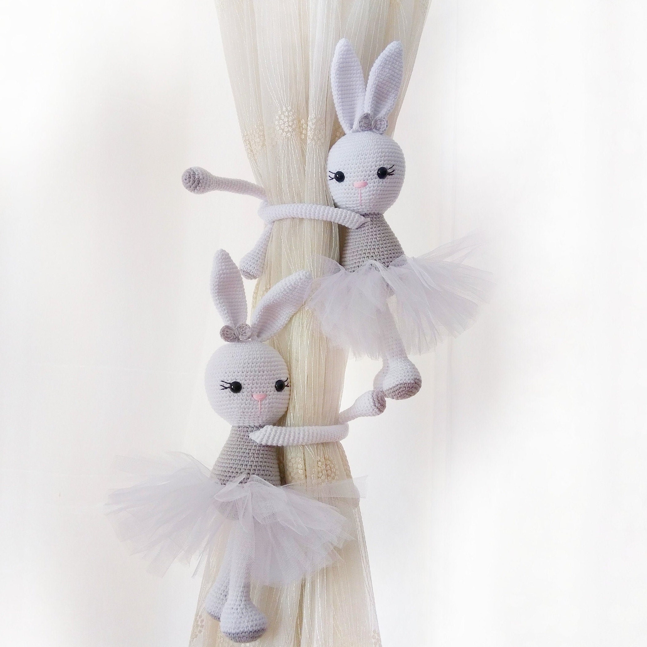 Curtain Tie-back Hook — Healthy, Antibacterial Ballet Bunny Design
