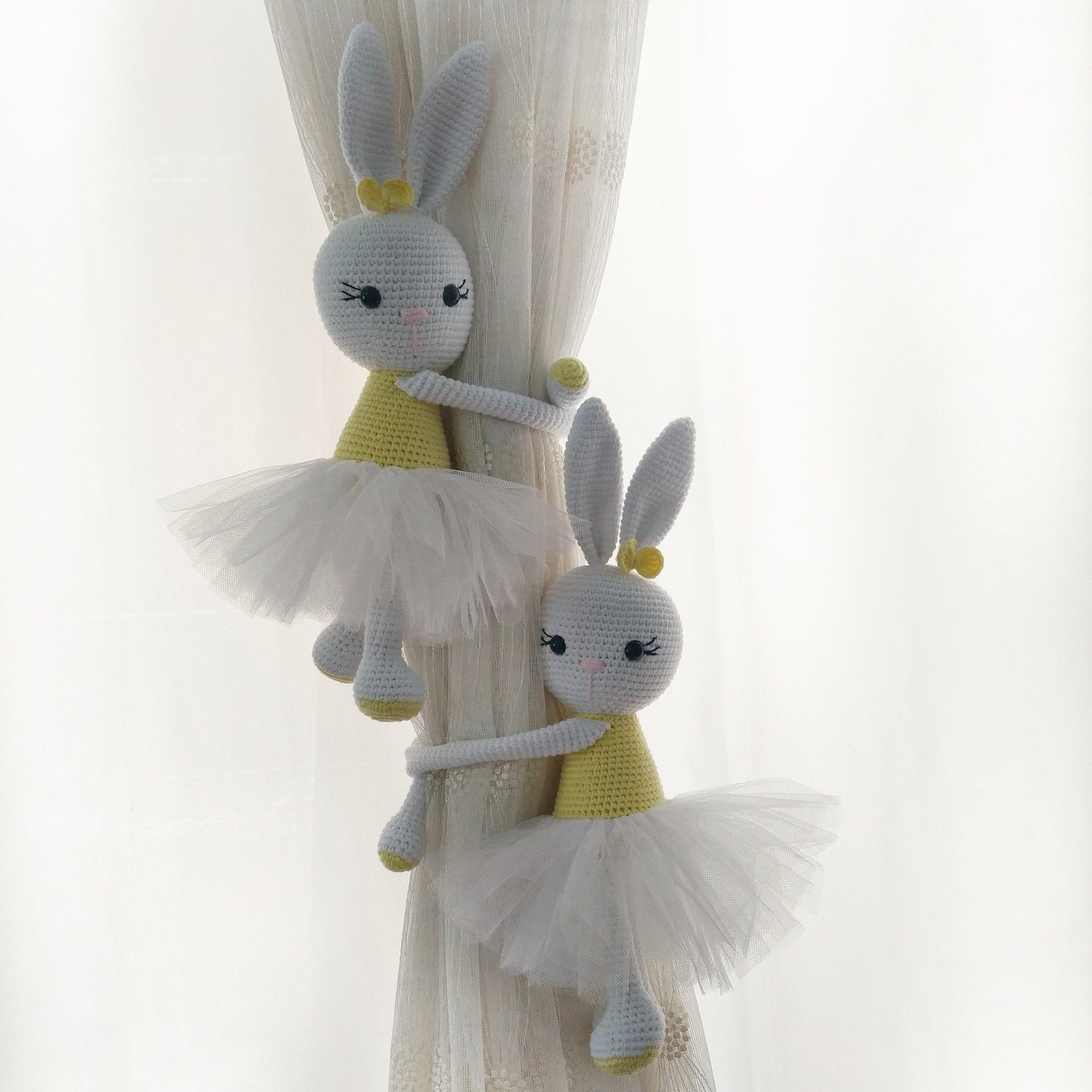 Curtain Tie-back Hook — Healthy, Antibacterial Ballet Bunny Design