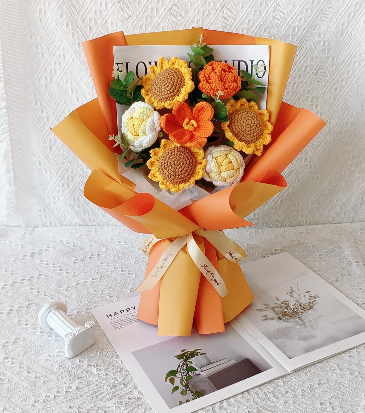 Crochet Flowers – Handmade – Suitable for Mother's Day, Anniversary, Wedding, Graduation, Holiday, or Birthday