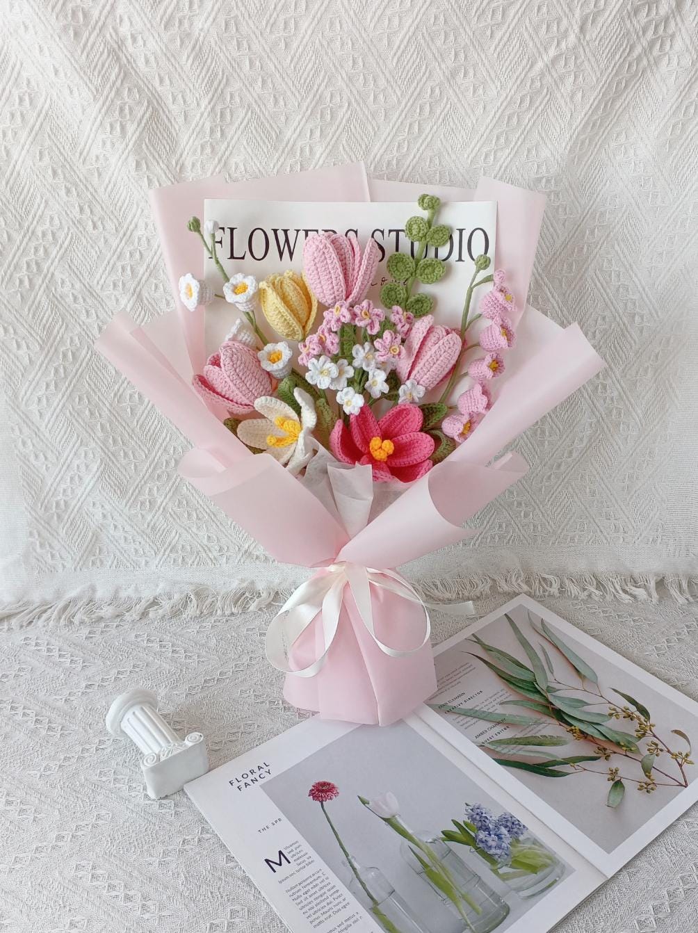 Crocheted Bouquets – Handmade – Bouquet Arrangement – No Maintenanc