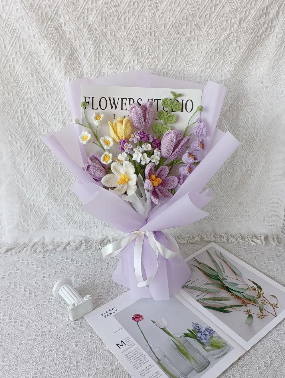 Crocheted Bouquets – Handmade – Bouquet Arrangement – No Maintenanc