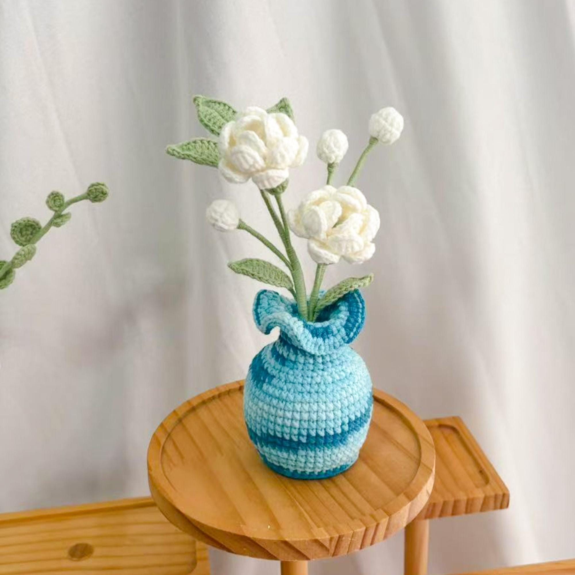 Handmade Crochet Lotus – For Vase Arrangement – Personalized Gift Option