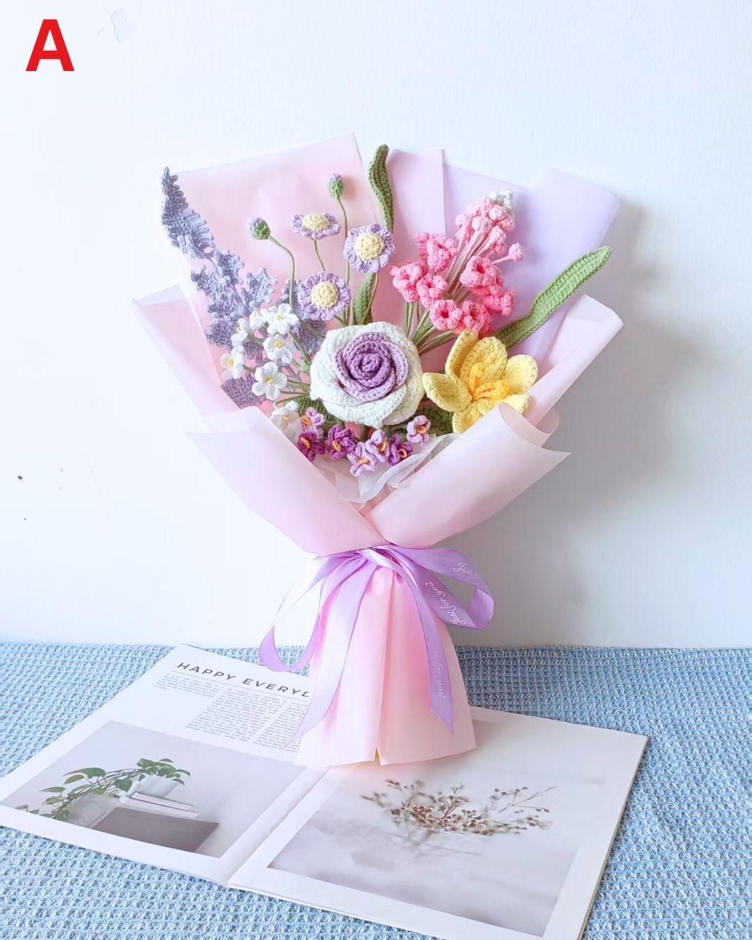 Handmade Crochet Bouquet for Home Decor and Thoughtful Gift Giving