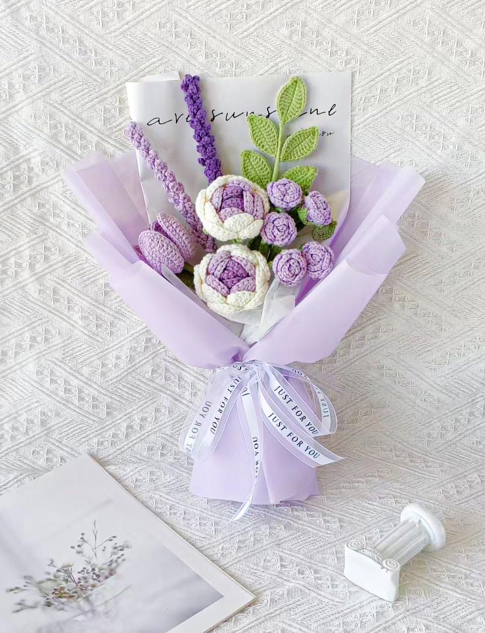 Knitted Rose Bouquet Handmade – Wedding, Party or Home Decor