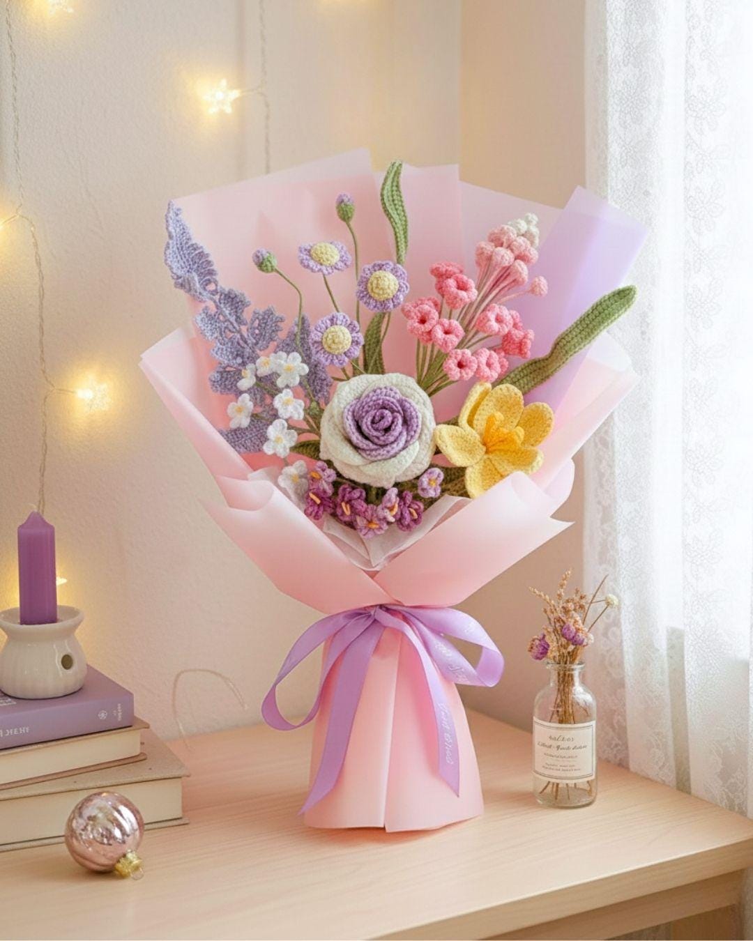 Handmade Crochet Bouquet for Home Decor and Thoughtful Gift Giving