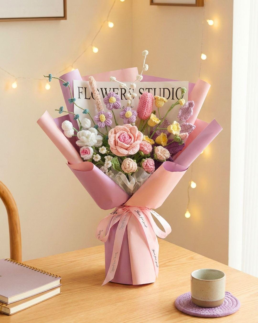 Handmade Crochet Bouquet for Home Decor and Thoughtful Gift Giving