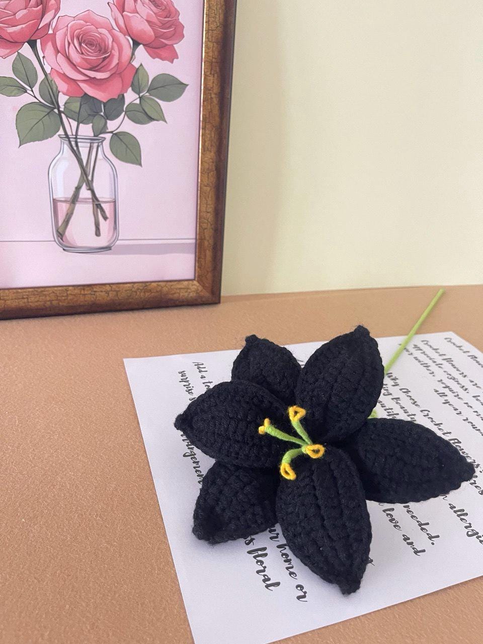 Handmade Crochet Flower Bouquet Home Decor Gift