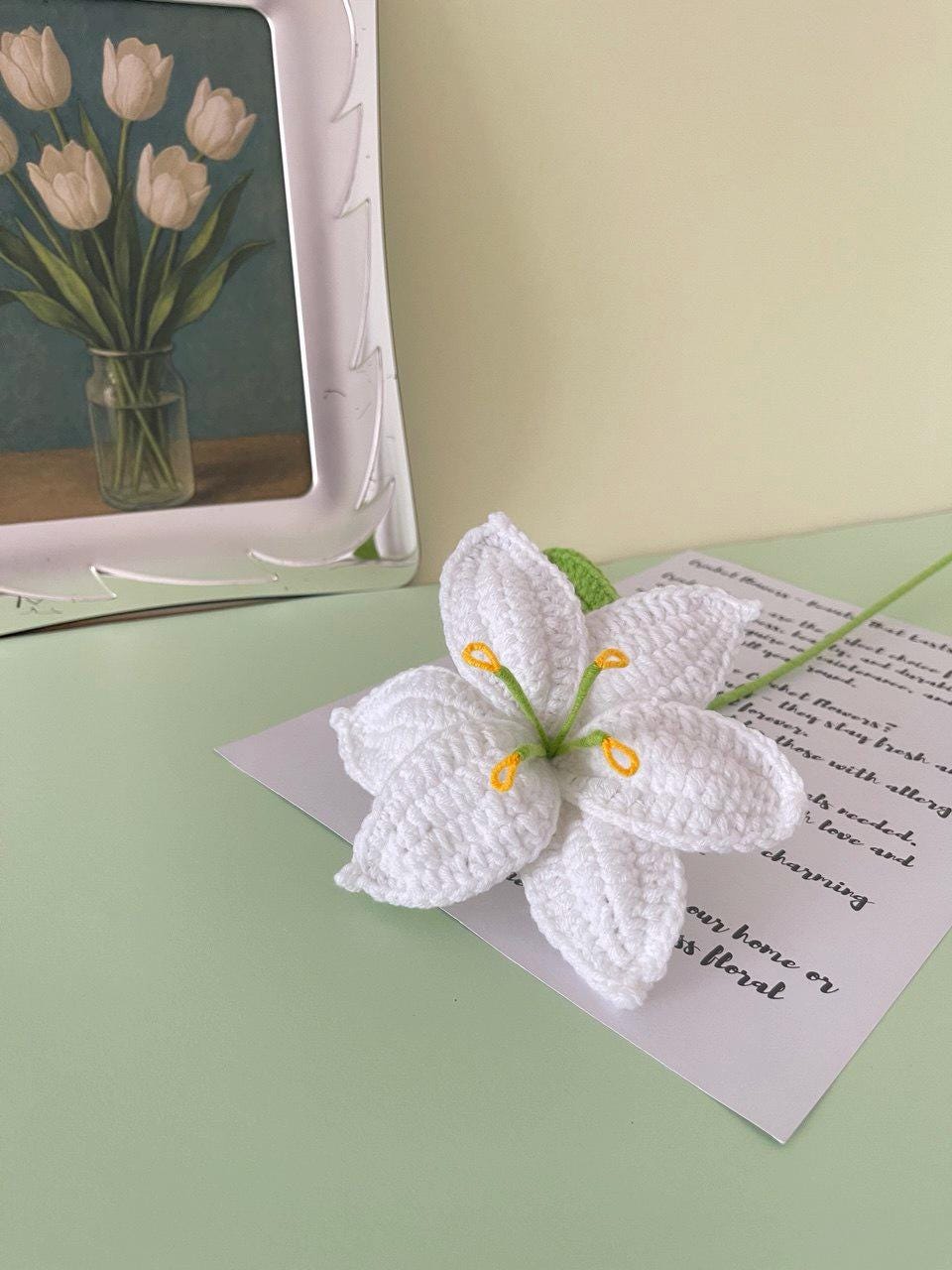 Handmade Crochet Flower Bouquet Home Decor Gift