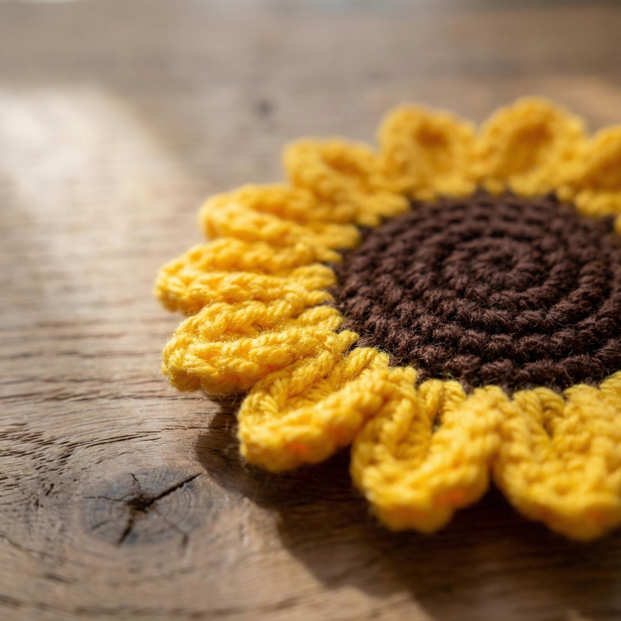 Handmade Crochet Flower Coaster – Coffee Coaster