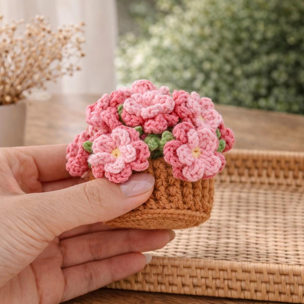 Handmade Crochet Flower Coaster – Coffee Coaster