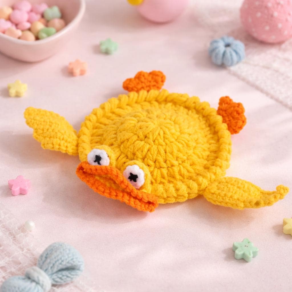 Handmade Crochet Animal Coasters – 11 Cute Designs Available – Soft Yarn – Lightweight