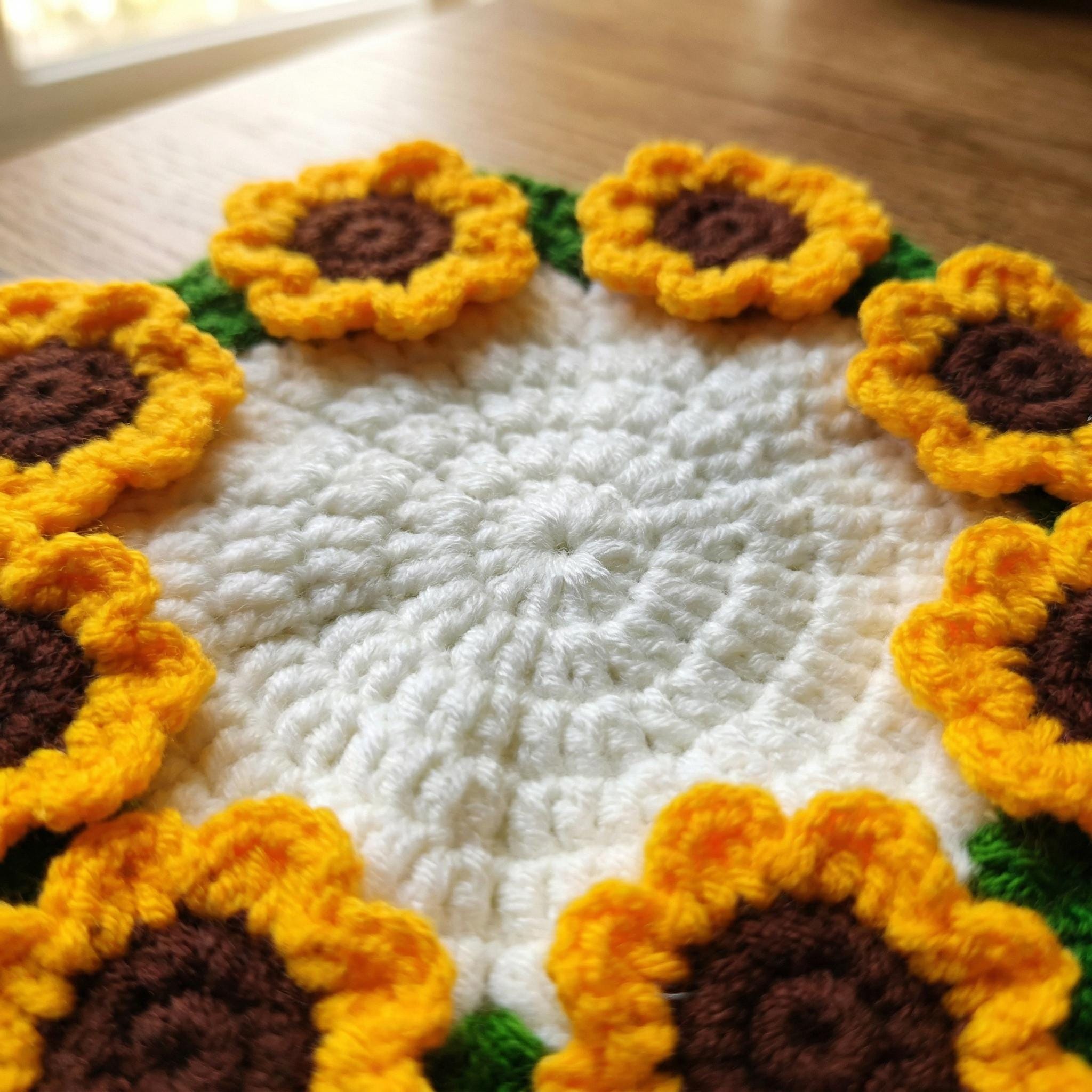 Crochet Coaster Set – Flower Shaped – Handmade