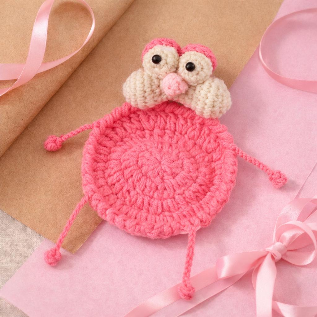 Handmade Crochet Animal Coasters – 11 Cute Designs Available – Soft Yarn – Lightweight