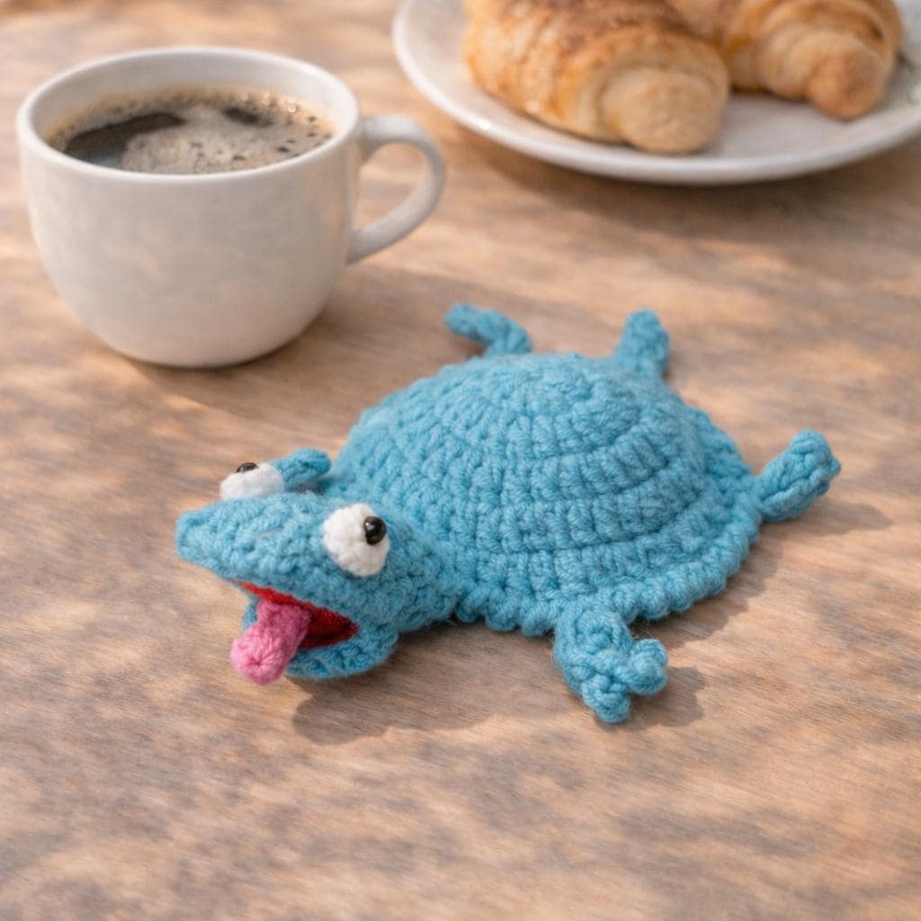 Handmade Crochet Animal Coasters – 11 Cute Designs Available – Soft Yarn – Lightweight